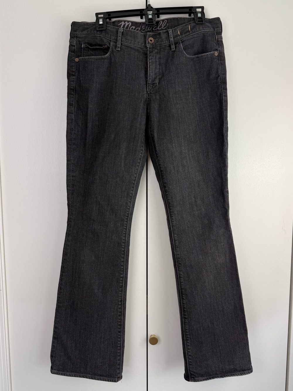 Madewell Men's Black Wash Straight Leg Jeans 30x32 Authentic Flex Sustainable